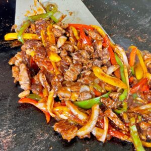 Beef Pepper Steak with Bell Peppers and Onions