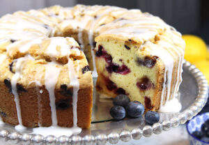 Blueberry Lemon pound cake