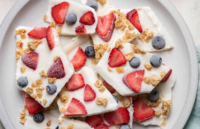 Frozen Protein Yogurt Bark