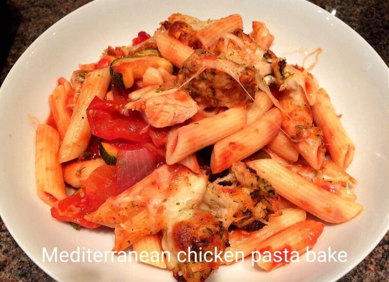 Mediterranean Chicken Pasta Bake