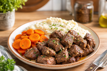 Air Fryer Garlic Butter Steak Bites
