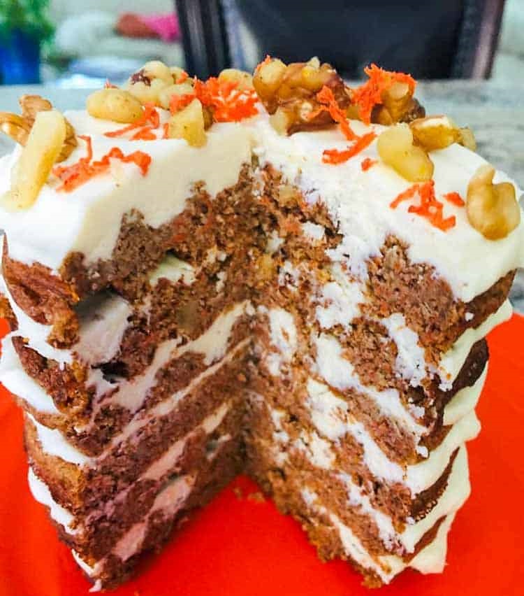 CARROT CHAFFLE CAKE