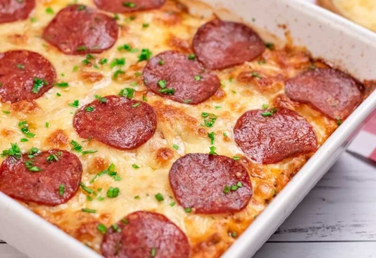 Keto Pepperoni Pizza Casserole Keto & Low Carb Recipes