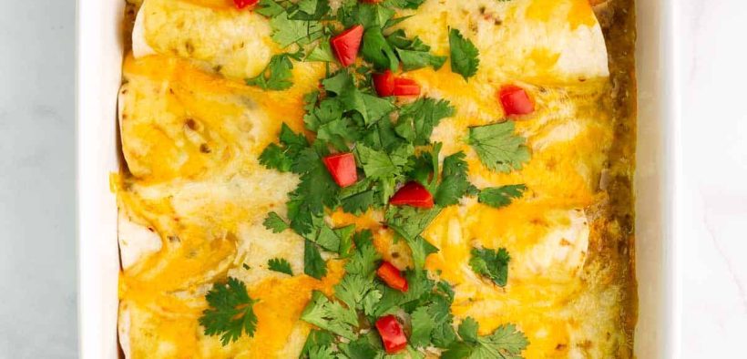 Green Chile Chicken Enchiladas