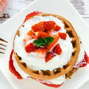 Strawberry Shortcake Chaffles