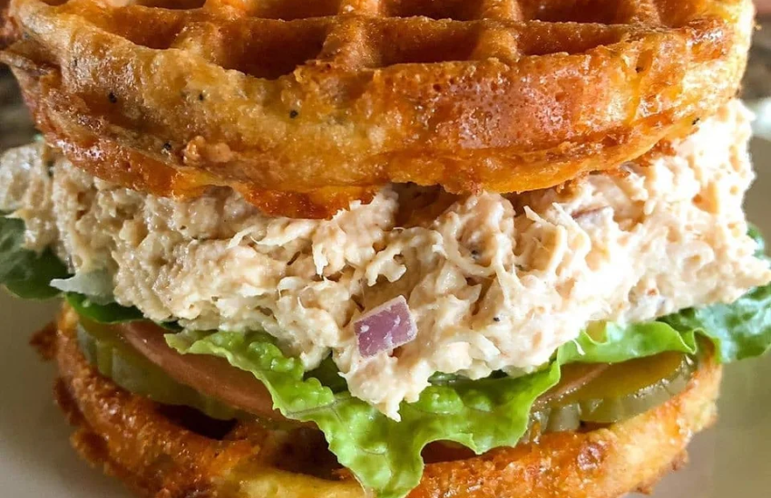 Chicken Salad Chaffle Sandwich