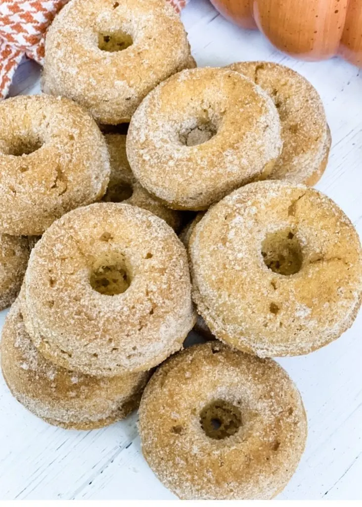 Pumpkin Cinnamon and Sugar Donuts