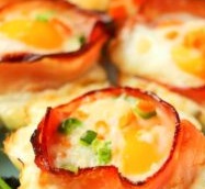 Air Fryer Bacon and Egg Cups