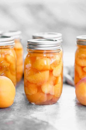 Canning peach