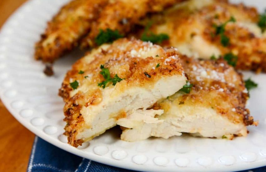 Air Fryer Parmesan Crusted Chicken