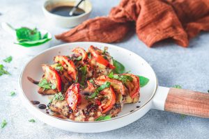 Air-Fryer-Caprese-Chicken-with-Pesto-Tomato-and-Cheese
