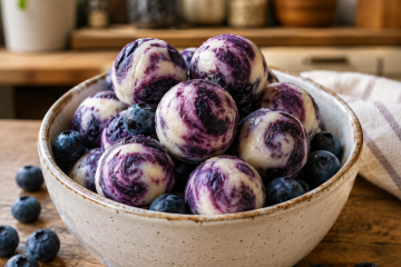 Blueberry Cottage Cheese Pancake Bites - CP