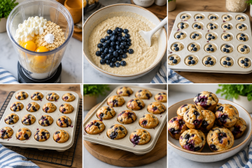 Blueberry Cottage Cheese Pancake Bites - CP