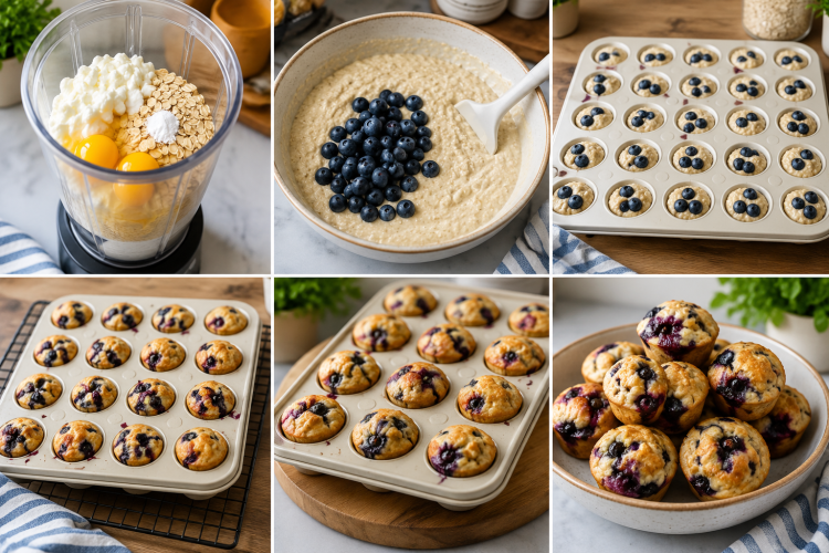 Blueberry Cottage Cheese Pancake Bites - CP