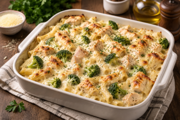 Creamy Chicken Alfredo Bake - CP