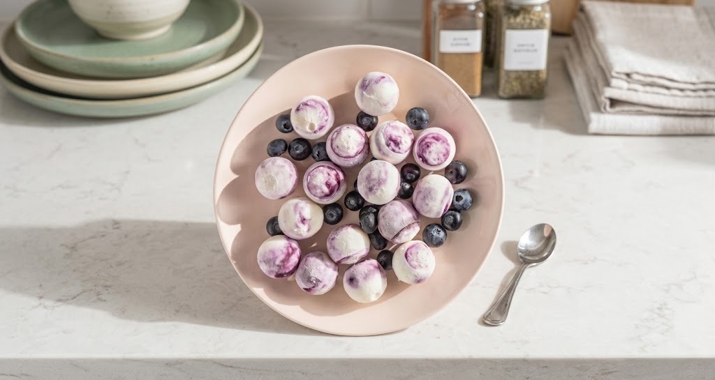 Blueberry Yogurt Protein Bites