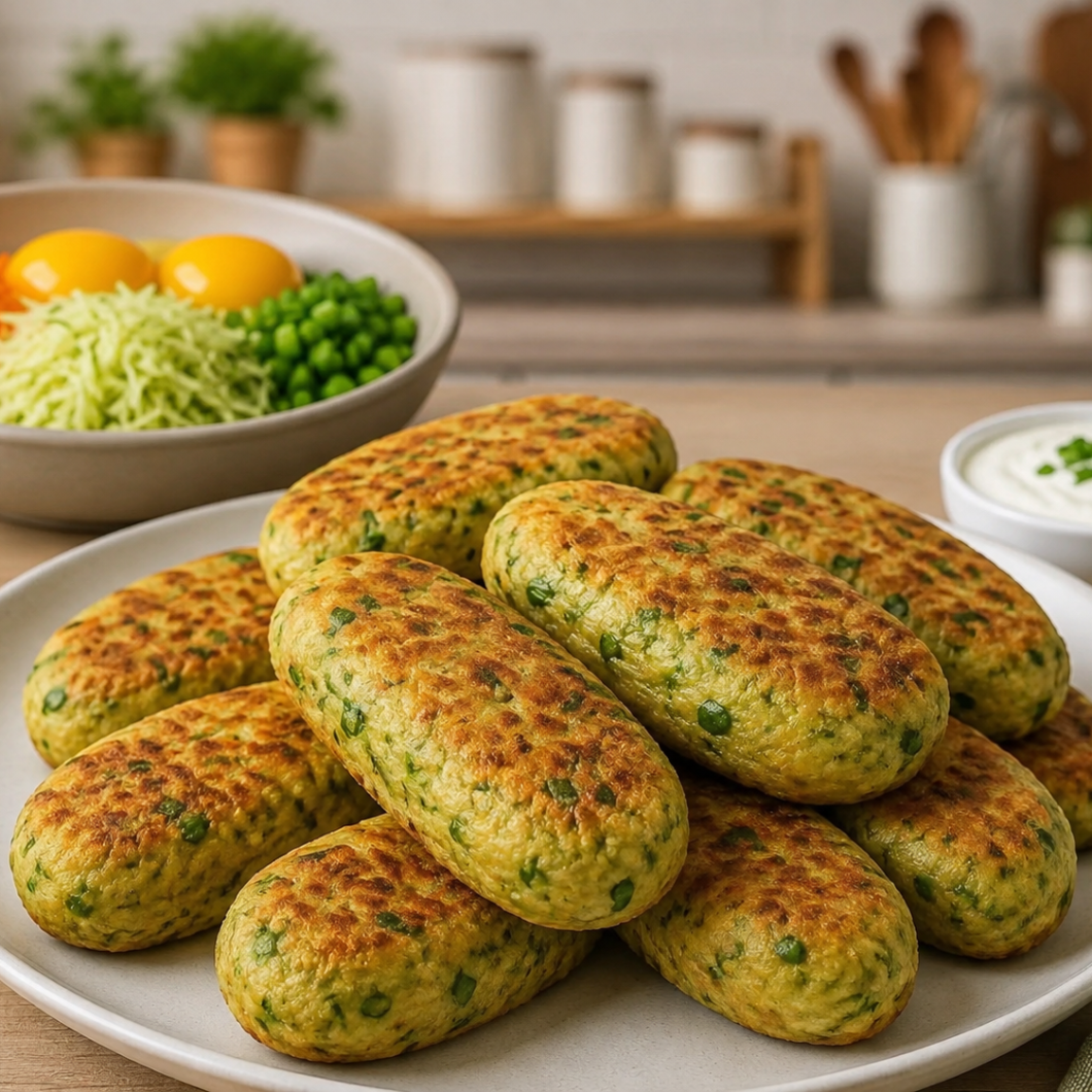 Crispy Zucchini Oatmeal Patties