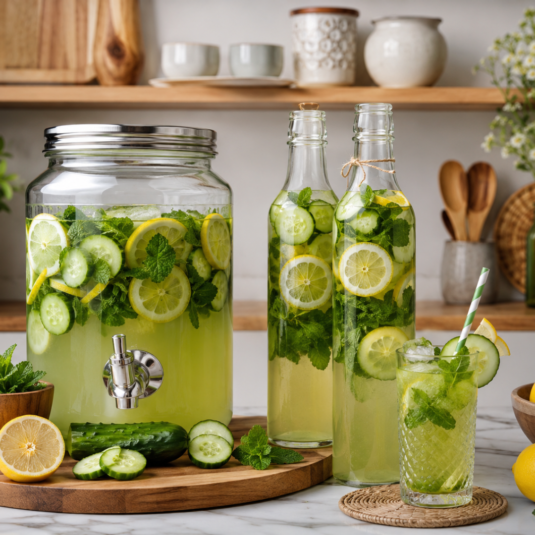 Healthy Mint Cucumber Lemon Drink