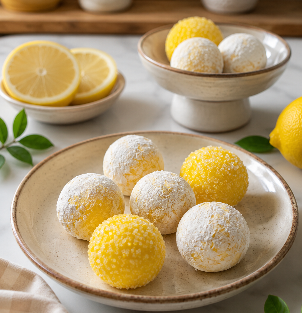 Homemade Lemon Truffles