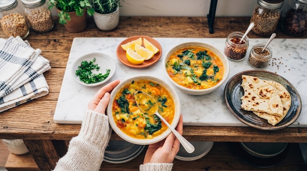 Anti Inflammatory Vegetable Soup With Turmeric