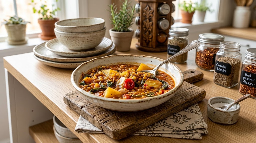 Mediterranean Lentil Soup 