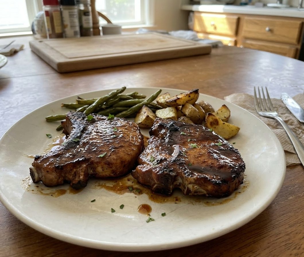 High-Protein Brown Sugar Pork Chops