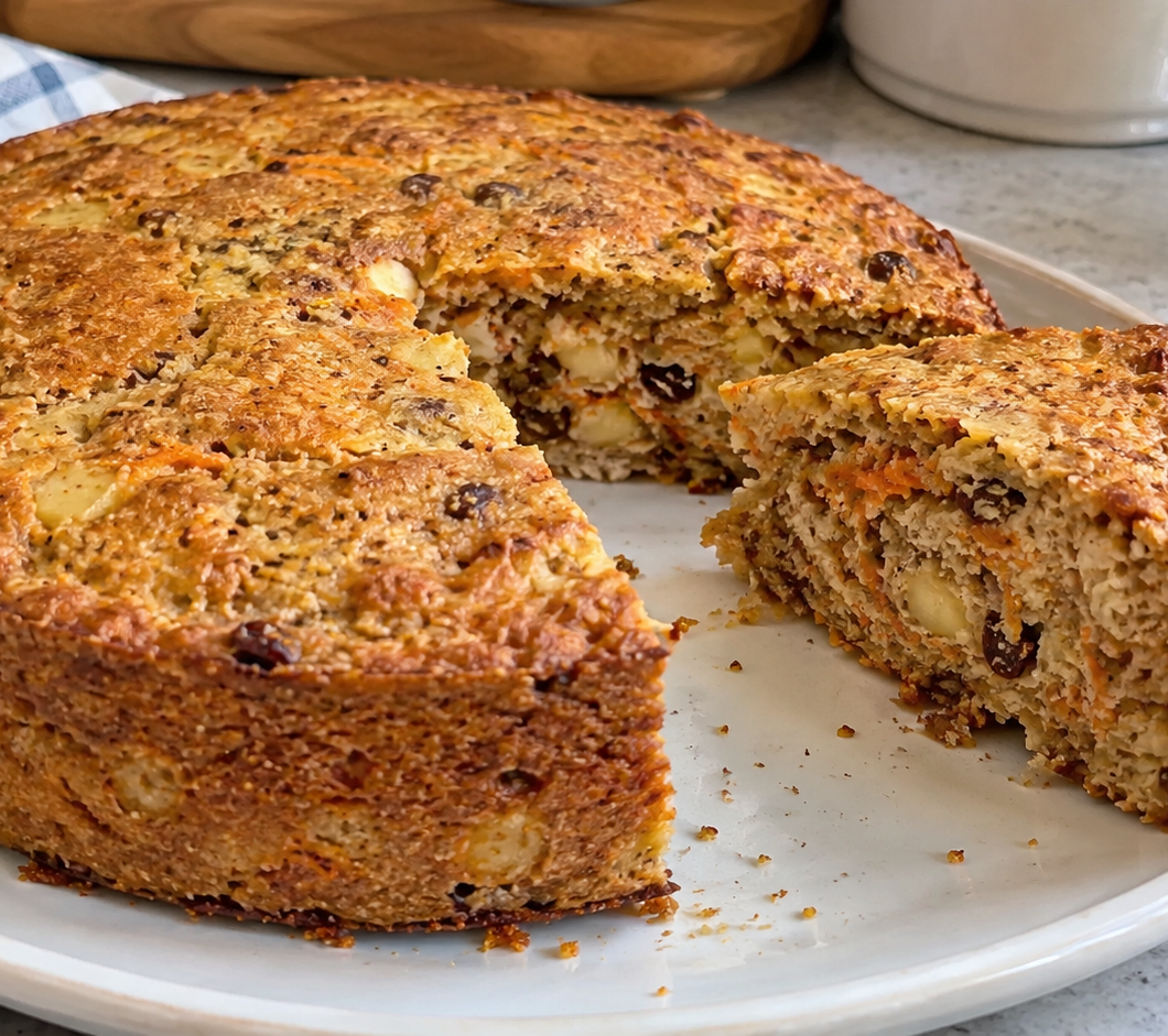 Healthy Oatmeal, Apple & Carrot Cake